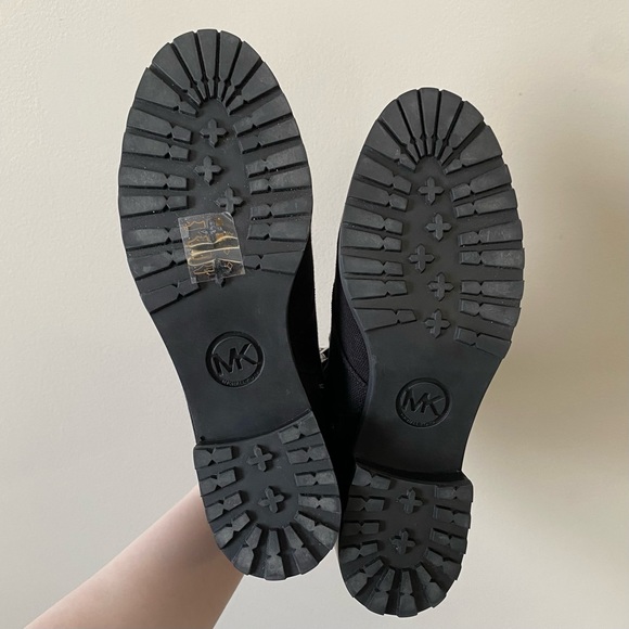 MICHAEL Michael Kors women’s black textured canvas lace up combat boots (READ) - Picture 9 of 12